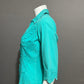Gretty Ziegler Green Cotton Textured Short Sleeve Shirt Sz-Large