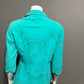 Gretty Ziegler Green Cotton Textured Short Sleeve Shirt Sz-Large