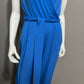 Colleen Lopez Blue Knit Sleeveless Jumpsuit Sz-Small