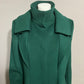 Vintage Emerald Green Wool Abstract Coat Sz-XL