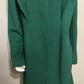 Vintage Emerald Green Wool Abstract Coat Sz-XL