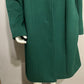 Vintage Emerald Green Wool Abstract Coat Sz-XL