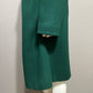 Vintage Emerald Green Wool Abstract Coat Sz-XL