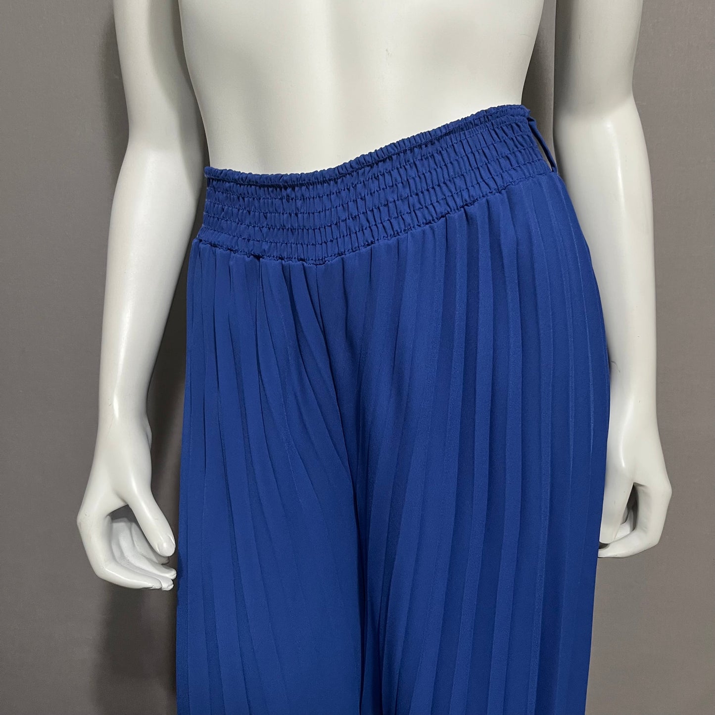 Dylmar Blue Pleated Flowy Pants Sz-Large