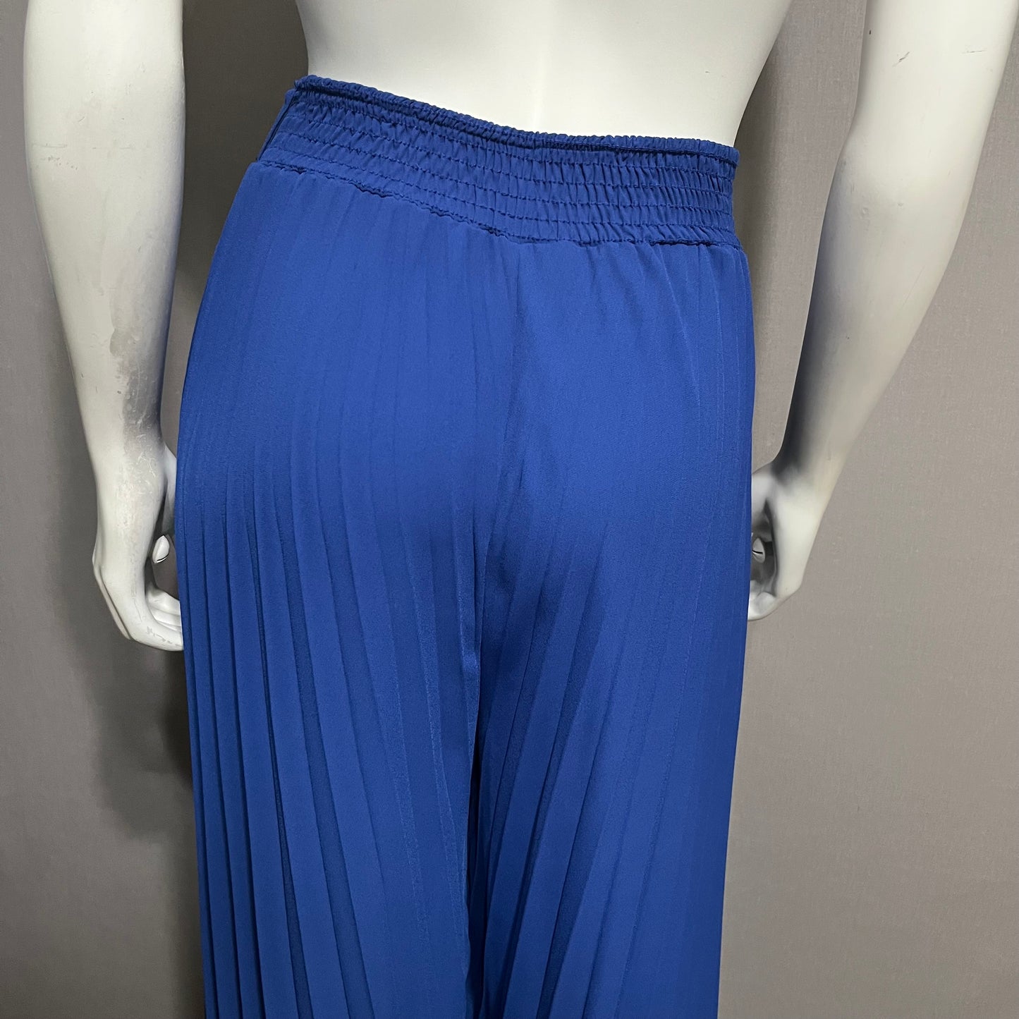 Dylmar Blue Pleated Flowy Pants Sz-Large