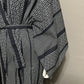 Black or Navy White Geometric Pattern Cotton Kimono Sz-XL