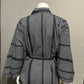 Black or Navy White Geometric Pattern Cotton Kimono Sz-XL