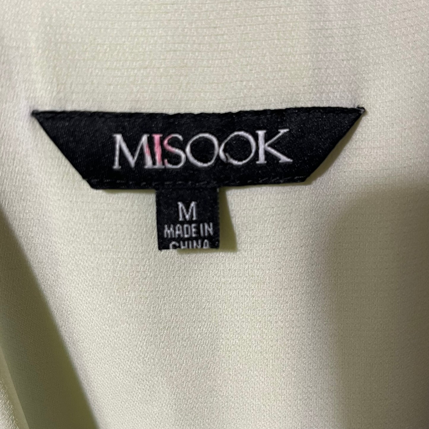 Misook Lime Green / White Shell Top Sz-Medium / Large