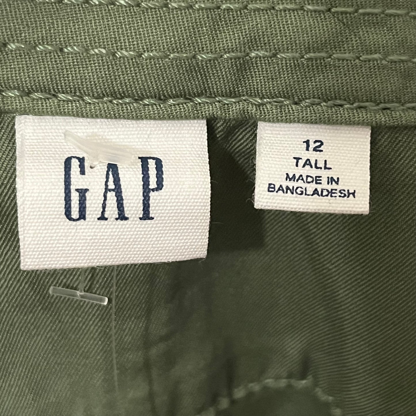 Gap Army Green Long Sleeve Romper Sz-12 Tall