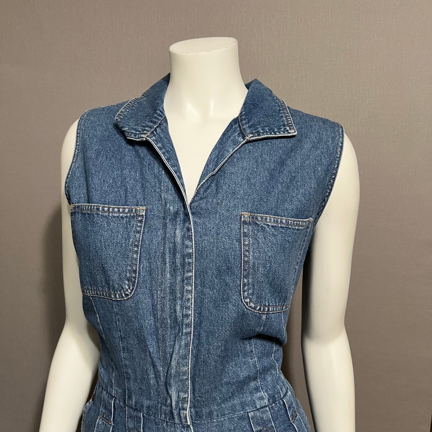 Vintage St. John Bay Denim Romper Sz-14M