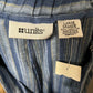 Units Blue 100% Linen Stripe Pants Sz-Large