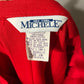Vintage Michele Red Pleated Skirt Sz-10