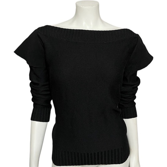 Loeffler Randall Black 100% Merino Wool Sweater Sz-Large