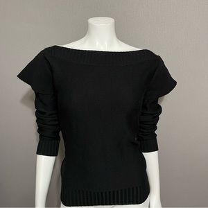 Loeffler Randall Black 100% Merino Wool Sweater Sz-Large