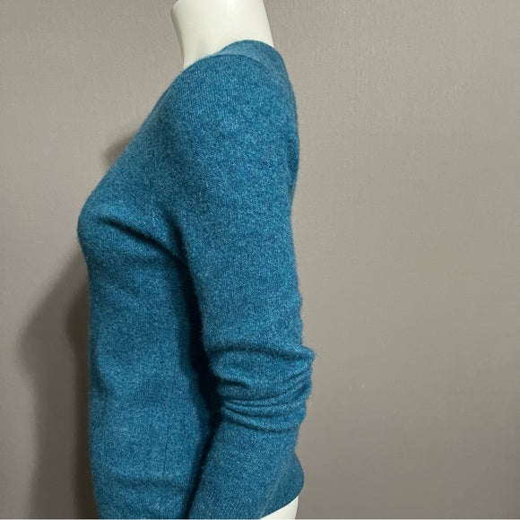 Charter Club Cashmere Crewneck Teal Sweater Sz-Large