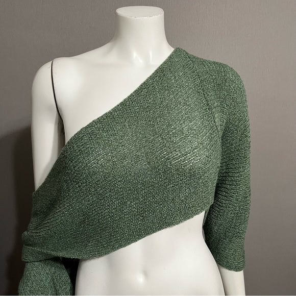 Lucie Bournival Green Pullover Sweater Sz-M