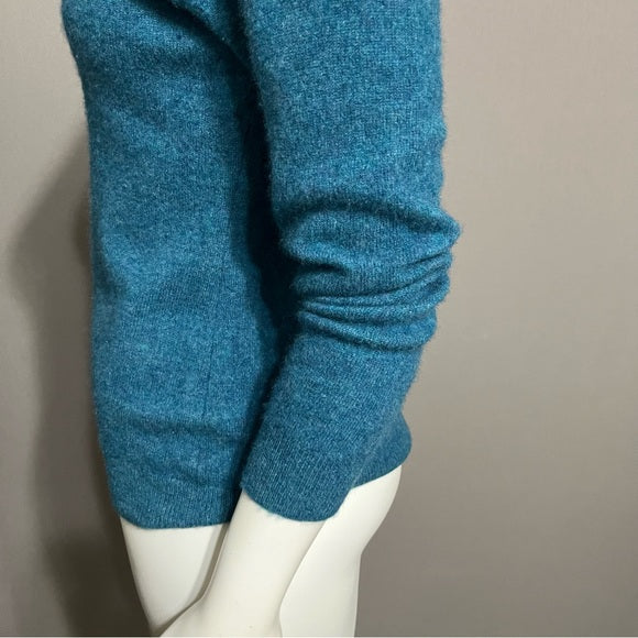 Charter Club Cashmere Crewneck Teal Sweater Sz-Large