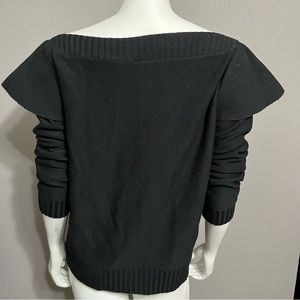 Loeffler Randall Black 100% Merino Wool Sweater Sz-Large