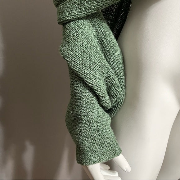 Lucie Bournival Green Pullover Sweater Sz-M