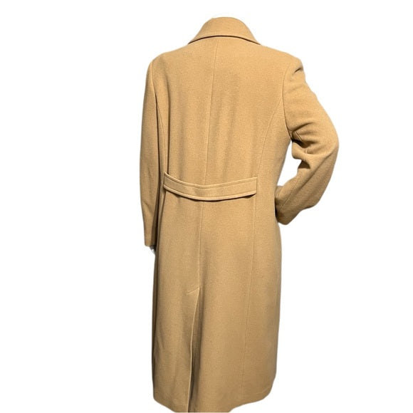 Mackintosh New England 100% Wool Camel Longline Classic Coat Sz-16W