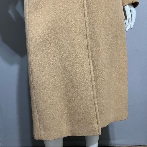 Mackintosh New England 100% Wool Camel Longline Classic Coat Sz-16W