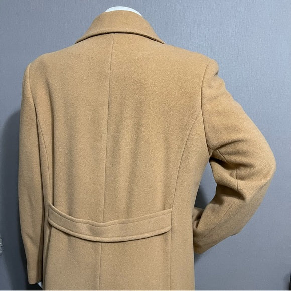 Mackintosh New England 100% Wool Camel Longline Classic Coat Sz-16W