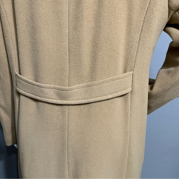 Mackintosh New England 100% Wool Camel Longline Classic Coat Sz-16W