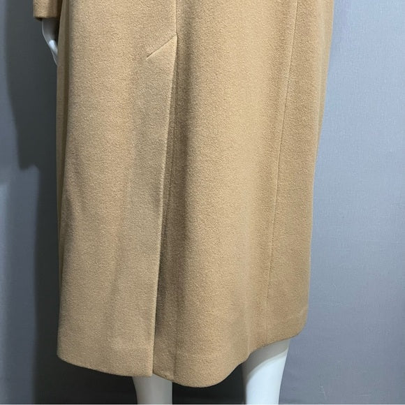 Mackintosh New England 100% Wool Camel Longline Classic Coat Sz-16W