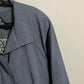 Fleet Street Slate Blue Longline Trench Jacket Sz-16