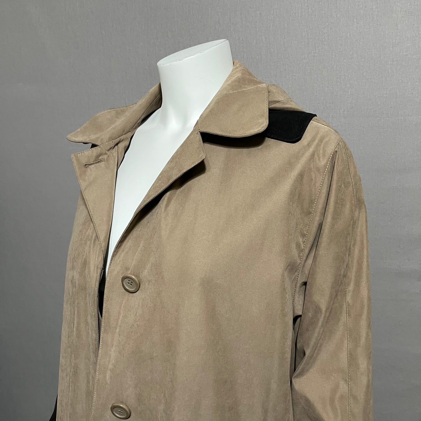 Vintage London Fog Brown Longline Hooded Trench Jacket Sz-8 Runs Big!