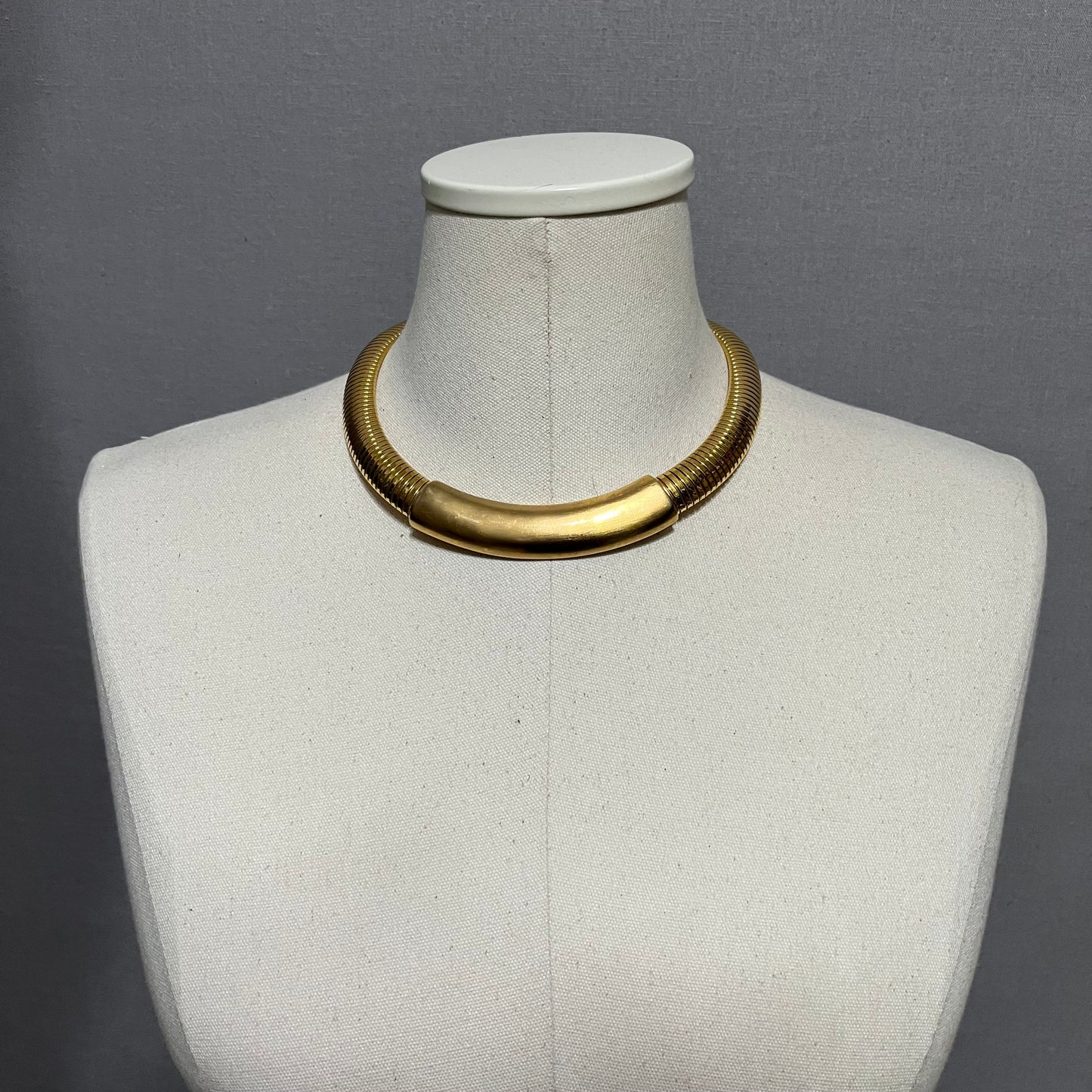 Monet Gold Rectangular Shape Choker