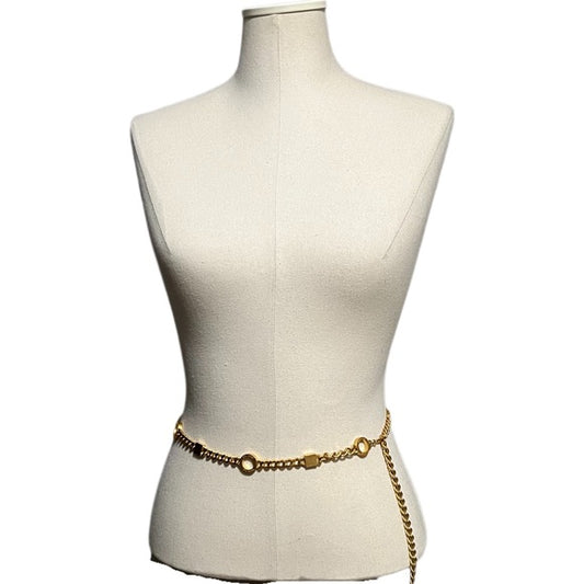 St. John Skinny Gold Chain Belt Sz-Small/Med