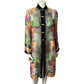 Harari 100% Silk Sheer Floral Duster Sz-Small