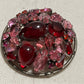 Pink Burgundy Brooch
