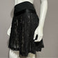 DKNY Black Lace Pleated Mini Skirt Sz-6