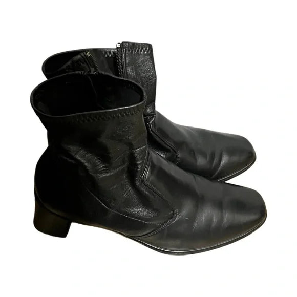 Munro Leather Ankle Boots Sz-8