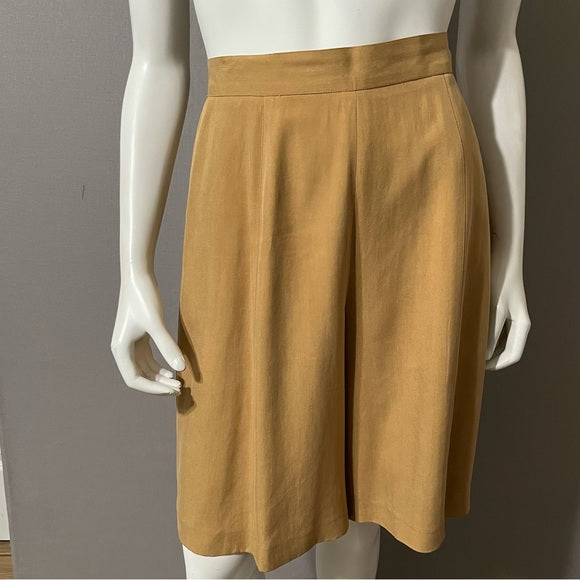 Vintage Episode Camel 100% Silk Shorts Sz-8