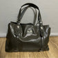 Coach Taupe Gray Patent Leather Handbag