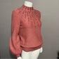 Alfani Mauve Rhinestones Beaded Sweater Sz-Medium