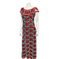 Red Floral Maxi Special Occasion Dress Sz-Small