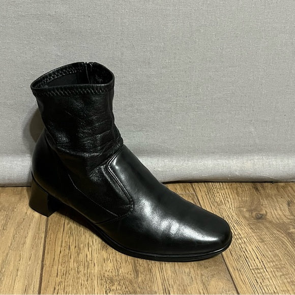 Munro Leather Ankle Boots Sz-8