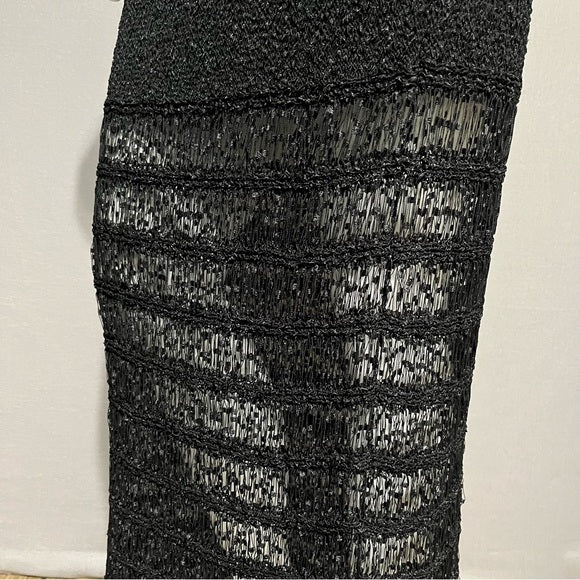 Vintage Diktons Netted Maxi Pencil Skirt Sz-Small Medium