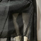 Nic & Zoe Black Sheer Maxi Double Layer Skirt Sz-6