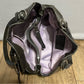 Coach Taupe Gray Patent Leather Handbag