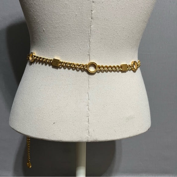 St. John Skinny Gold Chain Belt Sz-Small/Med