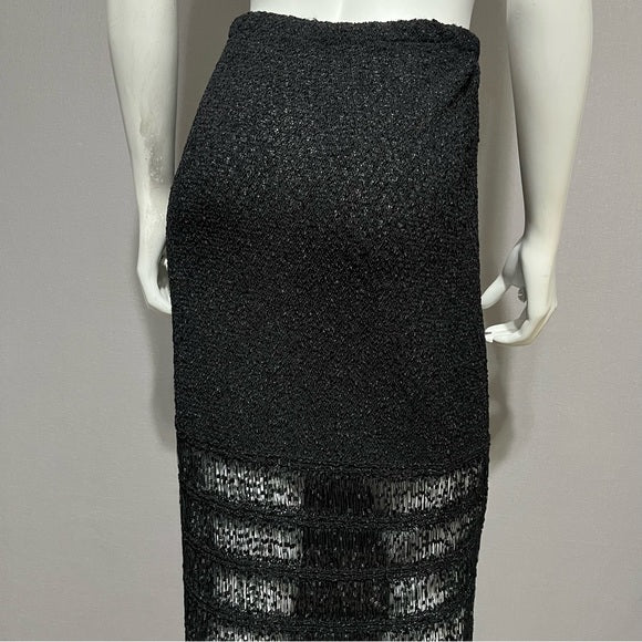 Vintage Diktons Netted Maxi Pencil Skirt Sz-Small Medium