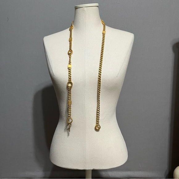 St. John Skinny Gold Chain Belt Sz-Small/Med