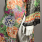 Harari 100% Silk Sheer Floral Duster Sz-Small