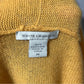 White & Warren Mustard Open Front Cashmere Cardigan Sz-Medium