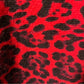 Sofia Cashmere Red Animal Print Sweater Sz/Medium